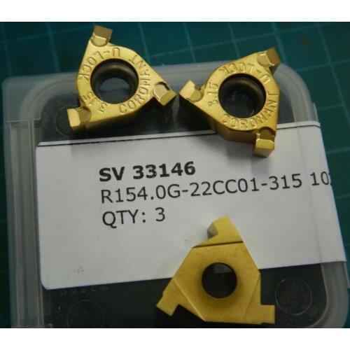 ORIGINAL 10PCS CARBIDE INSERT R154.0G-22CC01-315-1020