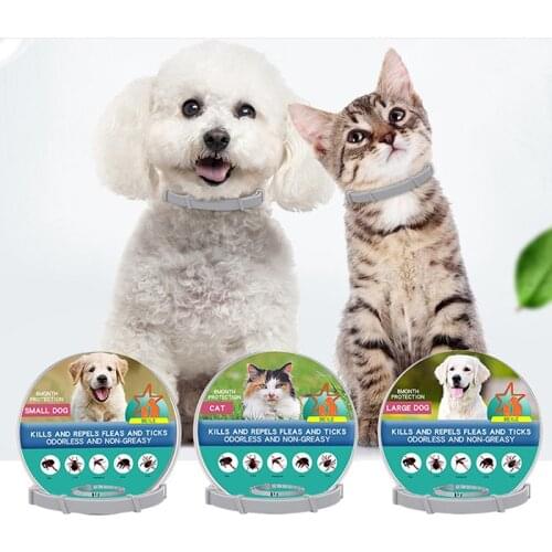 Anti Flea And Tick Collar For Cats Dog Mosquitoes Repellent Retractable Deworming Dog Antiparasitic Collar Cat Pet Accessories
