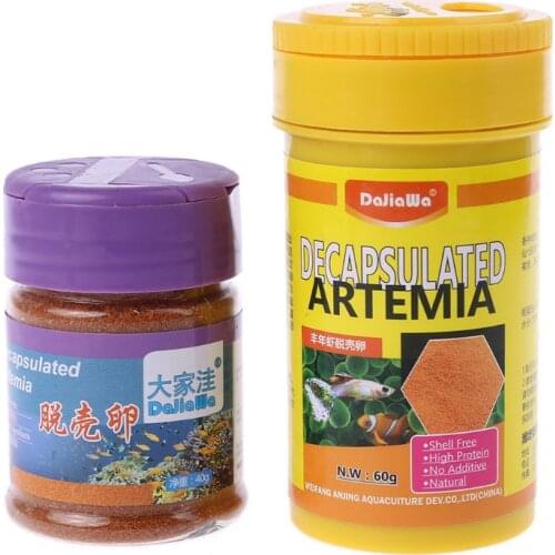 Brine Shrimp Eggs Aquarium Fish Food Feeding Healthy Nutrition Supply