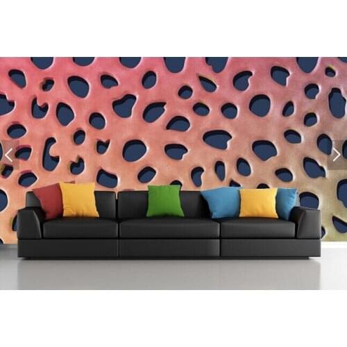 Custom 3D wallpaper, hollow mosaic mural for living room bedroom TV backdrop waterproof wallpaper