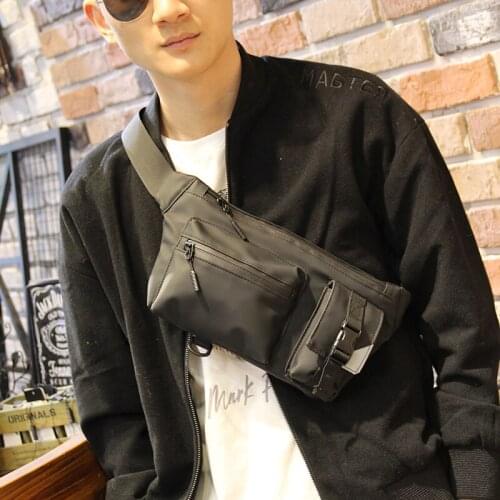 Xiao.p Mens Oxford Cloth Waist Bags Travel Fanny Pack Belt Waist Bag Phone Hip Pack Casual Waterproof Chest Messenger For Man