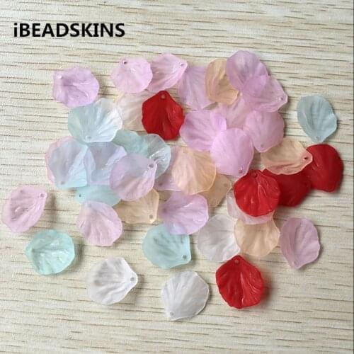 New arrival! (choose color) 20x17mm 1400pcs/lot clear Acrylic petals shape beads for jewelry necklace making(Design as shown)