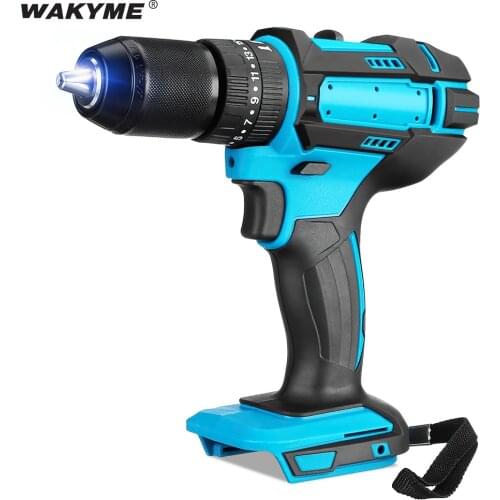 WAKYME 18V Electric Screwdriver Cordless Power Tools Brushless Drill Impact Driver Hammer Drill Screw Driver for Makita Battery