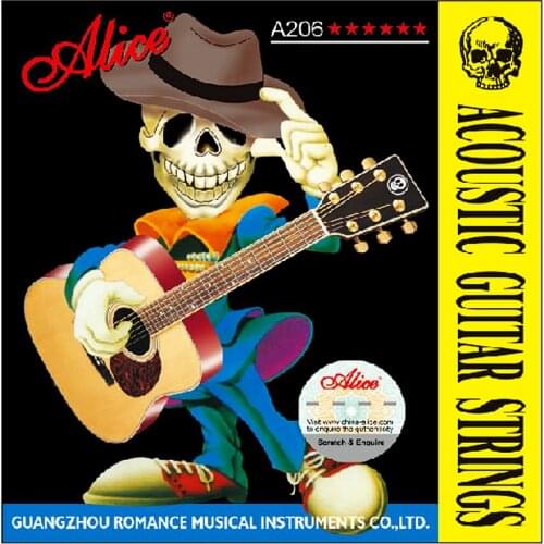 5 sets Alice Acoustic Guitar Strings A206 Series Professional Guitar Strings Guitar Accessories part