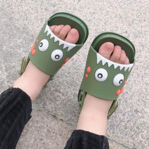 Dinosaur Slippers Kids Toddler Infant Baby Girl Boys Home Slippers Rubber Cartoon Flat Heels Shoes Sandals Kids Slippers