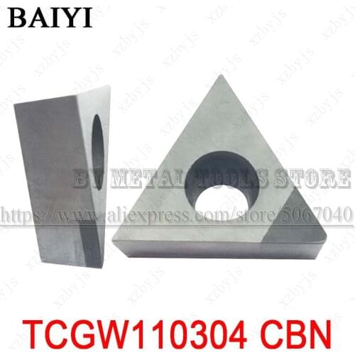TCGW110304 CBN 30 Cubic Boron Nitride blade carbide Diamond Inserts TCGT110304 CBN Triangular External Cutting Insert