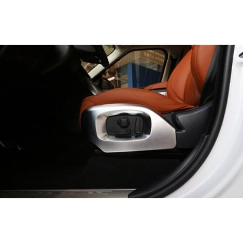 YAQUICKA For Land Rover Range Rover Vogue 2013-2017 Range Rover Sport 14-17 Car Seat Adjust Button Frame Trim Styling Sticker