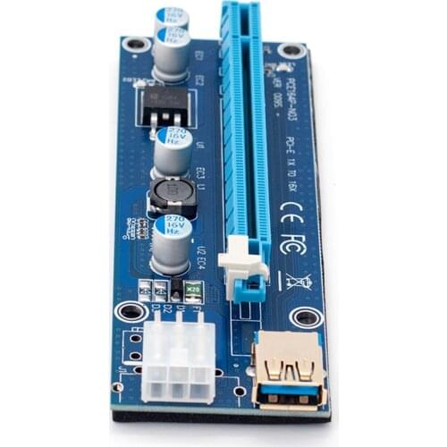 009S Adapter Cable PCI-E1X to 16X image Card Extension Cable Gold-Plated image Card Adapter Board Riser