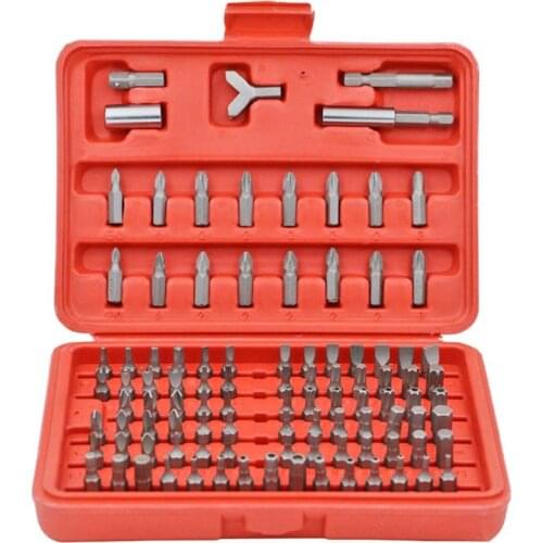 100pcs CR-V Screwdriver Bits Set Phillips Slotted Torx Bit Repair Tools
