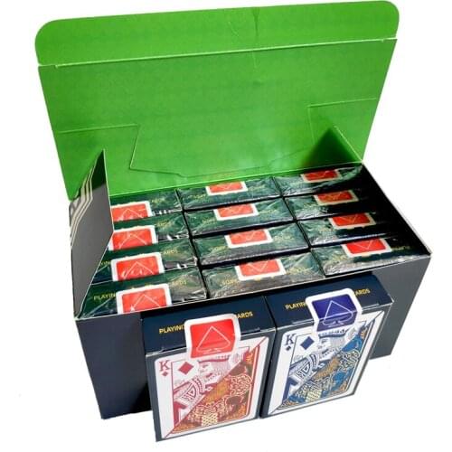 12 Deck/Box Quality Waterproof PVC Plastic Playing Cards Set Trend Poker Classic Magic Tricks White Poker Cards Box-Packed