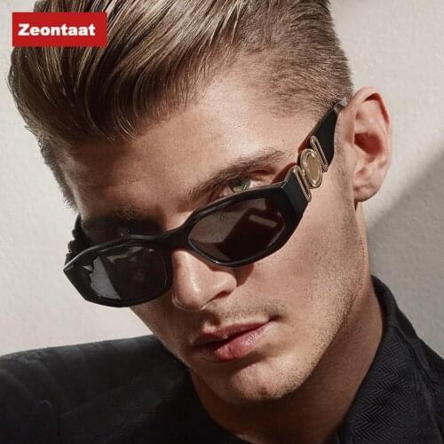 2021 Popular Fashion Small Heavy Rectangle Women Luxury Sunglasses Brand Designer Vintage Punk Men Sun Glasses Shades UV400