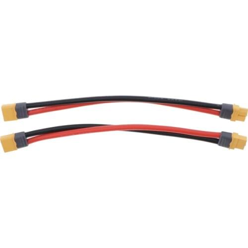 2x RC Battery Charger 10AWG XT60 Plug Male/Female Silicon Extension Cable