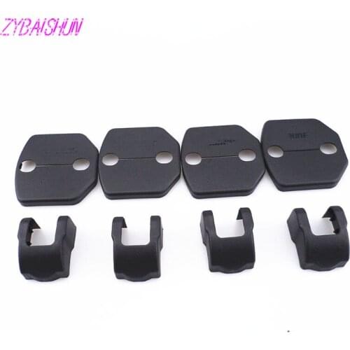 8pcs /set Styling Car Door Control Arm Protective Cover Car door lock coverfor Ford Focus 3 Ecosport MK3 for New Fiesta