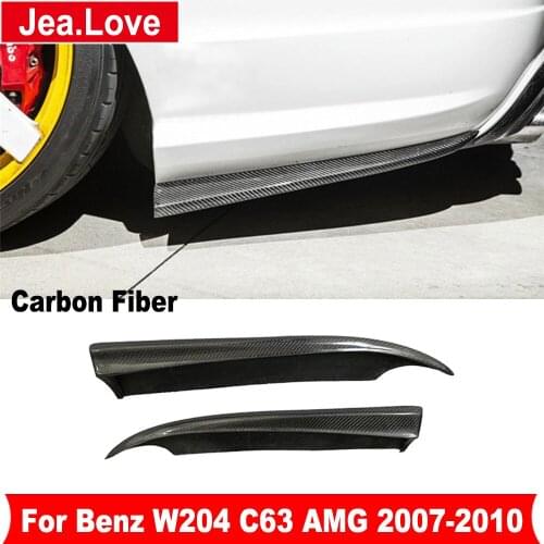 Real Carbon Fiber Car Rear Aprons Trim Fender Air Vents Car Body Styling Kit For Mercedes Benz C Class W204 C63 AMG 2007-2010