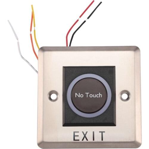 Infrared Sensor Switch No Contact Contactless Switches Door Release Exit Button with LED Indication