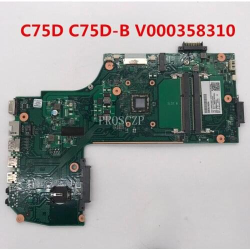 Free shipping For L70-B C75D C75D-B7215 Laptop motherboard V000358310 6050A2632101-MB-A01 working well