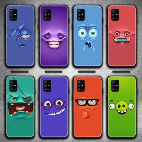Funny Cartoon Face Phone Case For Samsung Galaxy A21S A01 A11 A31 A81 A10 A20E A30 A40 A50 A70 A80 A71 A51