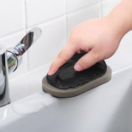 Cleaning Sponge Durable Anti-slip Handle Sponge Kitchen Cleaning Brush for Kitchen Glass Wall Cleaning Bath Brush