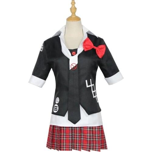 Danganronpa Enoshima Junko Cosplay Costume JK Uniform Clothes JK Short Skirt Girl Anime Halloween Sets Cos