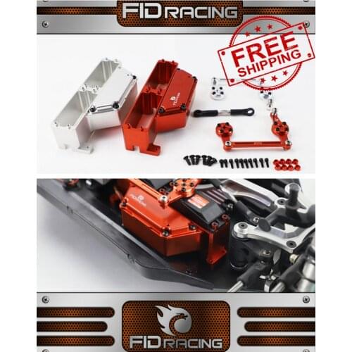 FID racing cnc aluminium alloy dual servo tray with servo arm for Losi DBXL-e V1.0 rc car 1/5