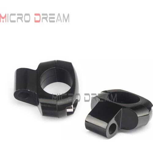 Cafe Racer Motorcycle 1" 25mm Handlebar Side Mirror Mounting Miller Clamp For Harley Turn Signals Speakers Mount Bracket Holder