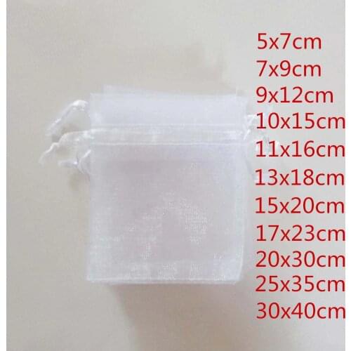 100pcs Jewellery Bag Drawstring Organza Bags Jewelry Packaging Display Organza Jewelry Bags Pouch Packaging For Jewelry Pouches