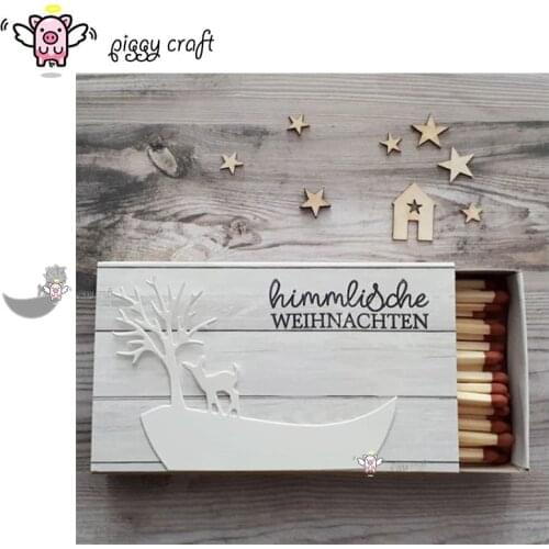 Piggy Craft metal cutting dies cut die mold Tree deer circle Scrapbook paper craft knife mould blade punch stencils dies