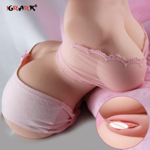 4D Soft Big Tits Ass Half Body Sex Doll Front Convex Backward Heave Realistic Vagina and Anal Love Doll Adult Products for Man