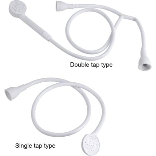 Pet Shower Spray Head Hose Push On Bath Tub Sink Faucet Attachment Washing Hair Hairdresser Pet Spray Hose Single / Double Tap