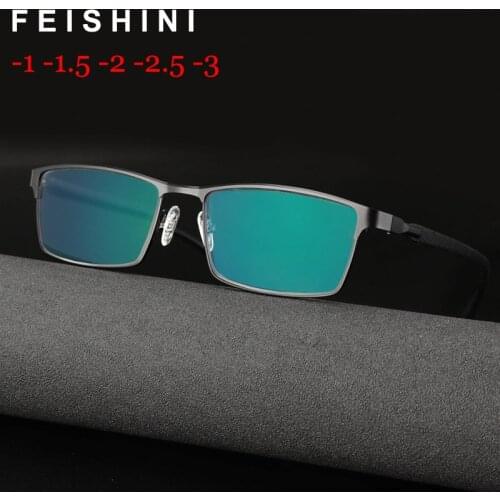 Photochromism Finished Nearsight Myopia Glasses Frame Optical Eyeglasses Frames Degree Lens Diopters glasses -1 -1.5 -2 -2.5 -3