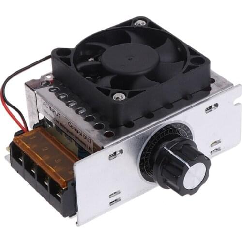 AC 220V 4000W SCR Variable Voltage Regulator Motor Speed Control Controller Fan W329