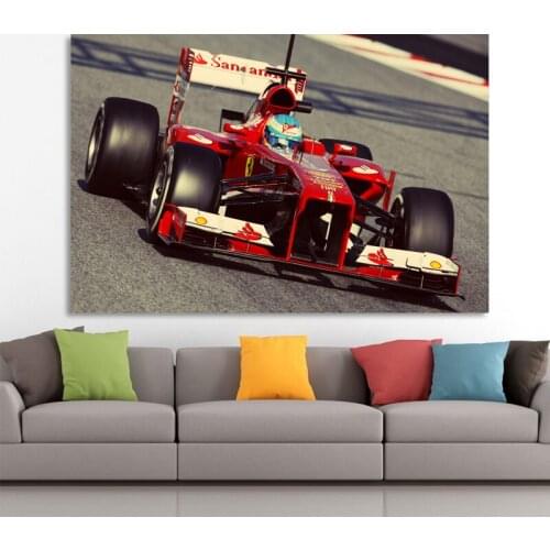 Sports Car Vehicle Formula One Ferraris Racing Race Motorsport Posters and Prints Wall Art Canvas Paintings For Home Decor