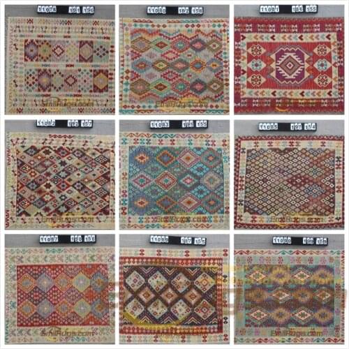 Hand Woven Kilim Carpet Handmade Turkish Carpet Vintage Carpets For Living Room Geometric Carpet Bedroom Natural Sheep Wool