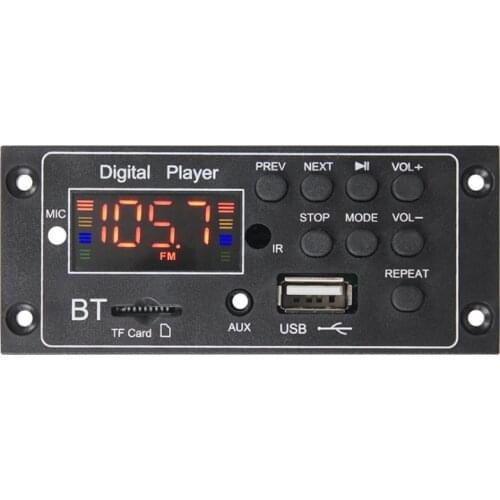 SOTAMIA Bluetooth 5.0 Decoder LCD Display MP3 Decoder Music Player WMA WAV APE FLAC Support USB TF AUX DIY Home Audio Amp 10Pc