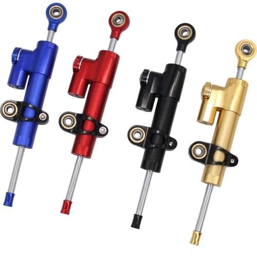 4 Colors Universal T6061-T6 Aluminum Alloy Shock Absorber Direction Damper Accessory Motorcycle Steering Damper Fork Stabilizer