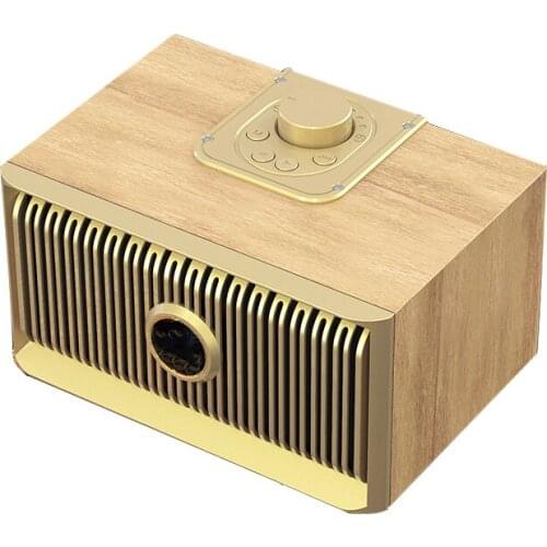 V5 Wooden Retro Wireless Bluetooth Speaker Home Gift Desktop Audio 32GB hot sale Bluetooth Audio