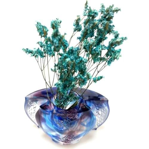 Nordic Ceramic White Vase Face Table Creative Artificial Silk Flowers Decorative Sculpture Office Living Room Vintage Home Decor