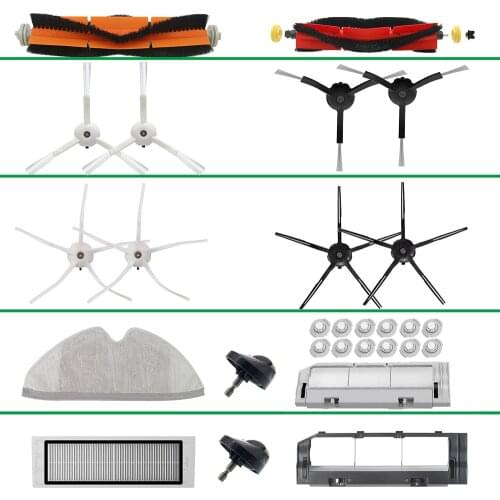 All Accessories for Xiaomi Roborock S5 S6 Max Pure S60 S65 S50 E25 E4 Robotic Vacuum Cleaner (Centre Side Brush Hepa Filter Mop)