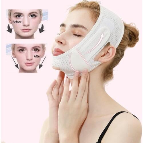 Face Slim V-Line Lift Up Belt Women Slimming Chin Cheek Slim Lift Up Mask V Face Line Belt Anti Wrinkle Strap Band Facial Beauty