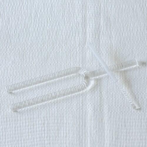 Sound healing music therapy and chakra balancing New 16mm Clear Quartz Crystal Singing Tuning Fork