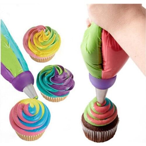 1pcs 3 Holes Cake Decoration Converter Mix 3 Colors Icing Piping Nozzle Converter For Cupcake Nozzle Converter Connector ZL5874