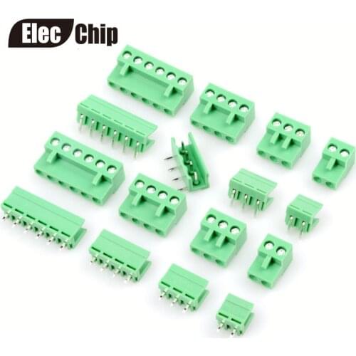 10 sets/batches of HT5.08 234567pin straight needle bending pin terminal plug type 300V 10A KF2EDGK 5.08mm spacing PCB connector