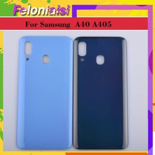10Pcs/lot For Samsung Galaxy A40 A405 A405F SM-A405F Housing Battery Door Rear Back Glass Cover Case Chassis Shell A40 2019