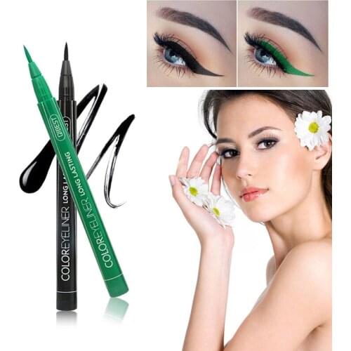 12 Color Liquid Eyeliner Pen Waterproof Not Blooming Easy To Wear Eyeliner INS Super Fire Color Pen