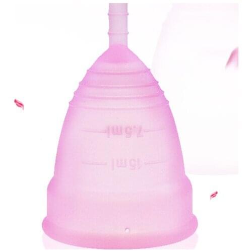 200pcs/lot Menstrual cup for Women, Feminine hygiene Medical silicone Cup Menstrual reusable lady cup copa menstrual than pad