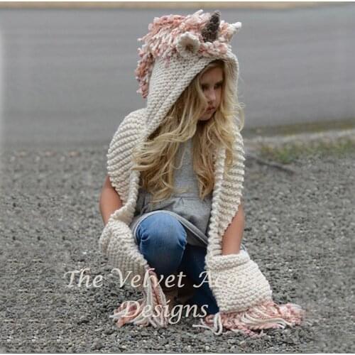 2020 Fashion Girl Hat And Scarf Set Knitted Winter Kids Tassel Children Neckerchief Cap Suit Set Gifts