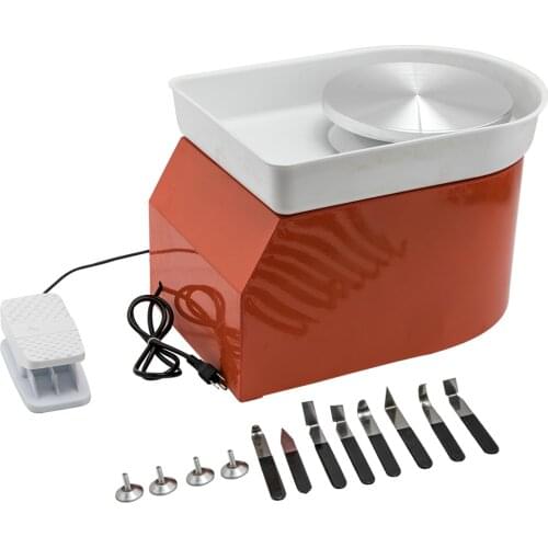 280W 25CM Electric Pottery Wheel Ceramic Machine Work Clay Art Craft 110V