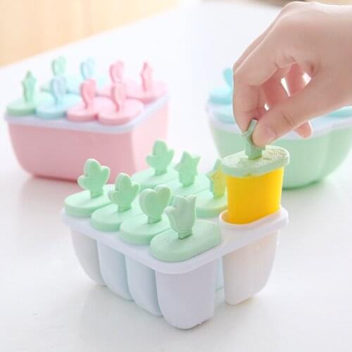 6 Cell Frozen Ice Cube Molds Popsicle Maker DIY Ice Cream Tools Cooking Tools Family Handmade Popsicle Machine