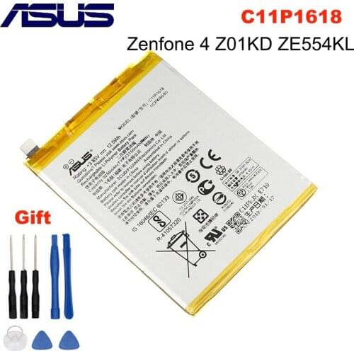 ASUS C11P1618 Original Phone Battery For ASUS Zenfone 4 Z01KD ZE554KL ZenFone 5Q Lite ZC600KL X017DA Z01KDA Z01KS X017D 3250mAh