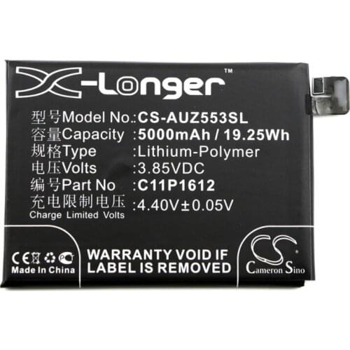 Cameron Sino 5000mAh battery for ASUS ZE553KL ZenFone 3 Zoom Zoom Dual SIM LTE Zoom S C11P1612 Mobile, SmartPhone Battery